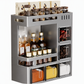 🧂 Save 50%! 🍳 Wall-Mounted Spice Rack – No-drill, with jars & spoons ✨