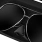 🕶️ All-Inclusive Car Visor Glasses Box: Secure Clip-On, One-Hand Access, Protective Lining, Fits Most Sunglasses