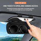 🕶️ All-Inclusive Car Visor Glasses Box: Secure Clip-On, One-Hand Access, Protective Lining, Fits Most Sunglasses