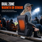 🪑 Heated Stadium Seat: Portable Foldable Chair with Backpack Straps, USB Heating, 5 Angles, Waterproof for Outdoor Events