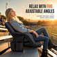🪑 Heated Stadium Seat: Portable Foldable Chair with Backpack Straps, USB Heating, 5 Angles, Waterproof for Outdoor Events
