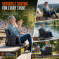 🪑 Heated Stadium Seat: Portable Foldable Chair with Backpack Straps, USB Heating, 5 Angles, Waterproof for Outdoor Events