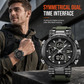 ⌚ Tactical Digital Sports Watch: 50M Waterproof, Dual Display, Rugged ABS