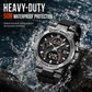 ⌚ Tactical Digital Sports Watch: 50M Waterproof, Dual Display, Rugged ABS
