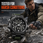 ⌚ Tactical Digital Sports Watch: 50M Waterproof, Dual Display, Rugged ABS