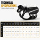🐕 Tactical Dog Harness with Protective Spikes: Breathable Mesh, Oxford Fabric, Reflective Strips, Sizes XS-M