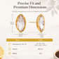 ✨ Stainless Steel Rhinestone Stud Earrings: 18K Gold-Plated, Hypoallergenic, Tarnish-Resistant, Brilliant Crystal