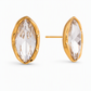 ✨ Stainless Steel Rhinestone Stud Earrings: 18K Gold-Plated, Hypoallergenic, Tarnish-Resistant, Brilliant Crystal