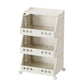 🛒 Multi-Tier Foldable Storage Cart: 4 Tiers, 360° Locking Wheels, Space-Saving, Portable
