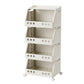 🛒 Multi-Tier Foldable Storage Cart: 4 Tiers, 360° Locking Wheels, Space-Saving, Portable
