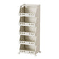 🛒 Multi-Tier Foldable Storage Cart: 4 Tiers, 360° Locking Wheels, Space-Saving, Portable