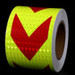 🔦 High-Visibility Arrow Reflective Tape – 5m Waterproof Self-Adhesive Safety Strip with Prismatic Reflectivity