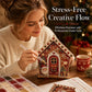 🎁 Christmas 3D Pearl Art Set: DIY Decor, 6 Themes incl. Reindeer & Wreath, Premium Quality