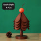 🏠Foldable Wooden Tree-Shaped Trivet Set for Hot Dishes & Coasters