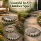 🎨 Reusable Garden Stone Mold: 5 Designs, Silicone, Easy-Release, Paint-Ready, for Creative Outdoor Pathways