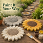 🎨 Reusable Garden Stone Mold: 5 Designs, Silicone, Easy-Release, Paint-Ready, for Creative Outdoor Pathways