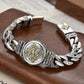 📿 Vintage Rotating Vajra Bracelet for Men: Copper, Electroplated, 18-22cm, Bold Statement Jewelry for Daily Wear