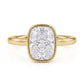 ✨ Ice-Cut Cushion Ring for Women: Elegant Bezel Setting, Stackable Design, Tarnish-Resistant, Ideal for Daily Wear