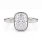 ✨ Ice-Cut Cushion Ring for Women: Elegant Bezel Setting, Stackable Design, Tarnish-Resistant, Ideal for Daily Wear