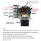 ⚡ 2000W Step Up/Down Voltage Controller: AC 50-250V, Knob Control, Compact 47x35x27mm