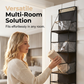 🚪 Space-Saving Over-Door Organizer: 4/6 Tiers, Transparent Windows, Sturdy PP, No-Drill