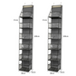 🚪 Space-Saving Over-Door Organizer: 4/6 Tiers, Transparent Windows, Sturdy PP, No-Drill