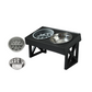 🐕 Elevated Dog Bowls Set: Adjustable Height, Slow Feeder, Stainless Steel, Ergonomic