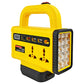 💡 Portable Power Inverter with LED Light: 150W, 200-220V, Dual AC, USB/Type-C, Slide-In Battery Base