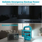 💡 Portable Power Inverter with LED Light: 150W, 200-220V, Dual AC, USB/Type-C, Slide-In Battery Base