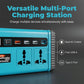 💡 Portable Power Inverter with LED Light: 150W, 200-220V, Dual AC, USB/Type-C, Slide-In Battery Base