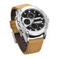⌚ Men's Multifunction Waterproof Luminous Watch: Hybrid Display, 30m Waterproof, Stainless Steel, for Daily Wear