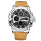 ⌚ Men's Multifunction Waterproof Luminous Watch: Hybrid Display, 30m Waterproof, Stainless Steel, for Daily Wear