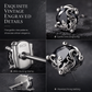 🖤 Gothic Vine Stud Earrings: S925 Silver, Black Zirconia, Hypoallergenic, Lightweight, Vintage Gothic Style