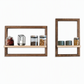 🪵 Solid Wood Floating Shelves: Wall-Mounted, 2/4-Piece Sets, Carbonized Black/Walnut, Heavy-Duty Display