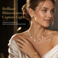 ❤️ Gold Heart Jewelry Set: 4-in-1 Necklace, Earrings, Bracelet & Ring, All-in-One Gift Box