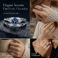 💍 Women's Micro Pave Zircon Ring: Vintage Double-Band, AAA Gemstone, Stackable