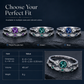 💍 Women's Micro Pave Zircon Ring: Vintage Double-Band, AAA Gemstone, Stackable