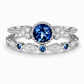 💍 Women's Micro Pave Zircon Ring: Vintage Double-Band, AAA Gemstone, Stackable
