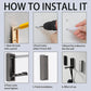 🪝 Multifunctional Wall Mount Foldable Hook: 90° Rotating, Space-Saving, Durable Metal