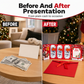 🎄 Festive Cash Gift Card: Multi-Slot Holder, Greeting Message Panel, with Envelope & Ribbon