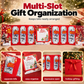 🎄 Festive Cash Gift Card: Multi-Slot Holder, Greeting Message Panel, with Envelope & Ribbon