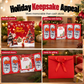 🎄 Festive Cash Gift Card: Multi-Slot Holder, Greeting Message Panel, with Envelope & Ribbon