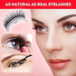 👁️ Reusable Self-Adhesive False Eyelashes: No Glue Needed, 3 Pairs, Natural Look, 3-Second Application