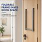 🚪 Retractable Over-Door Coat Rack: No-Drill, Folding, 46-61cm Adjustable, Heavy-Duty Carbon Steel
