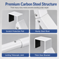 🚪 Retractable Over-Door Coat Rack: No-Drill, Folding, 46-61cm Adjustable, Heavy-Duty Carbon Steel