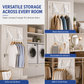 🚪 Retractable Over-Door Coat Rack: No-Drill, Folding, 46-61cm Adjustable, Heavy-Duty Carbon Steel