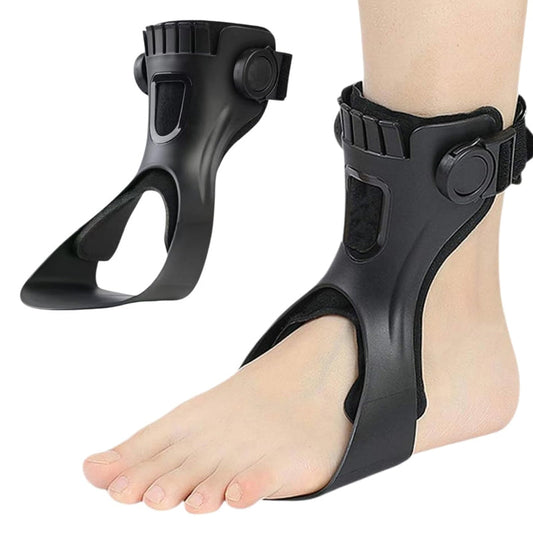 🦶 Adjustable Foot Drop Brace: Inflatable Liner, Ergonomic Half-Palm, Quick-Release Buckles, Anti-Chafe