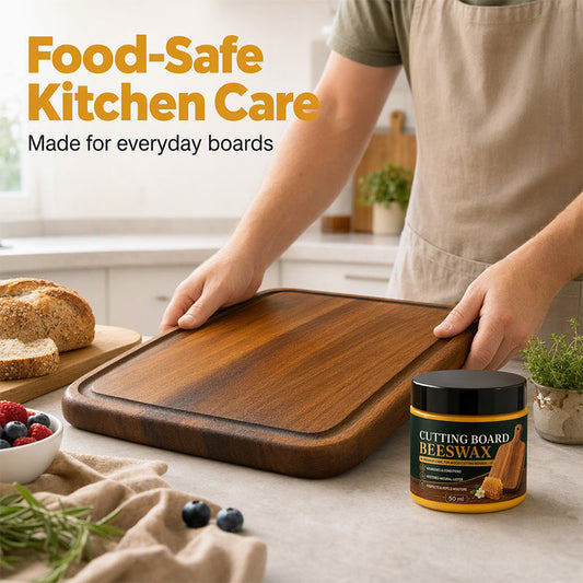 🐝 Food-Safe Beeswax Board Conditioner: Restores Shine, Deep Moisture, Non-Greasy，🔥Buy More, Get More Free🔥