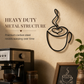 📢📢50% OFF !! ⏰Creative Metal Coffee Cup Wall Art 20.3cm Height Hanging Iron Decor for Home Cafe Indoor Wall Decoration