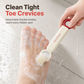 🦶 3-in-1 Foot Scrub & Callus Remover: 304 Stainless Steel, Rubber Bristles, Compact, for Home Spa